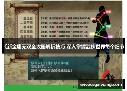 《新金庸无双全攻略解析技巧 深入掌握武侠世界每个细节》